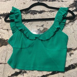 green shein tank top